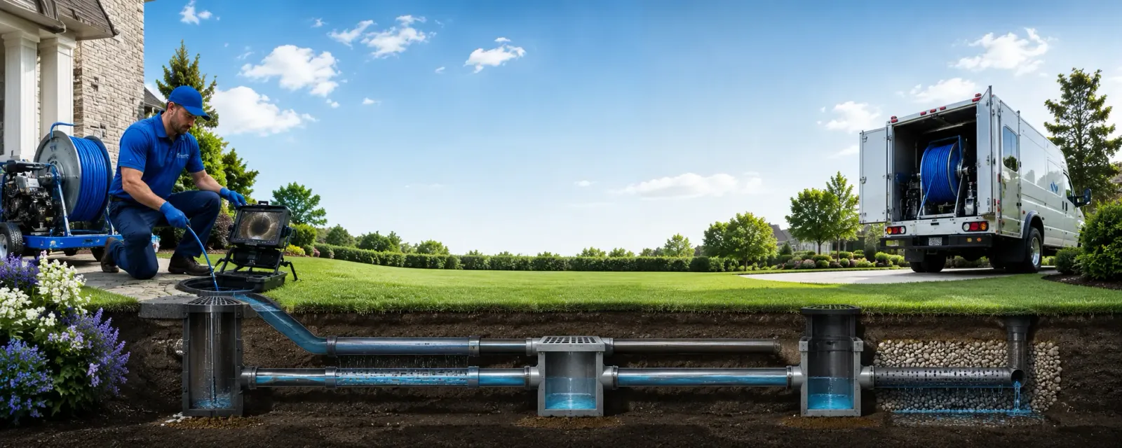Outdoor drain cleaning information for Marathon, TX